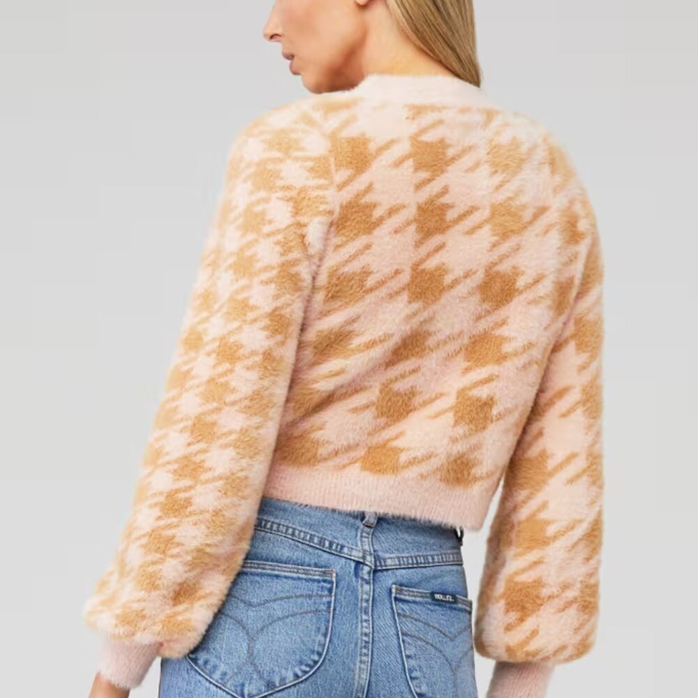 For Love & Lemons Faux Mohair Cher Cardigan like new - Picture 3 of 8